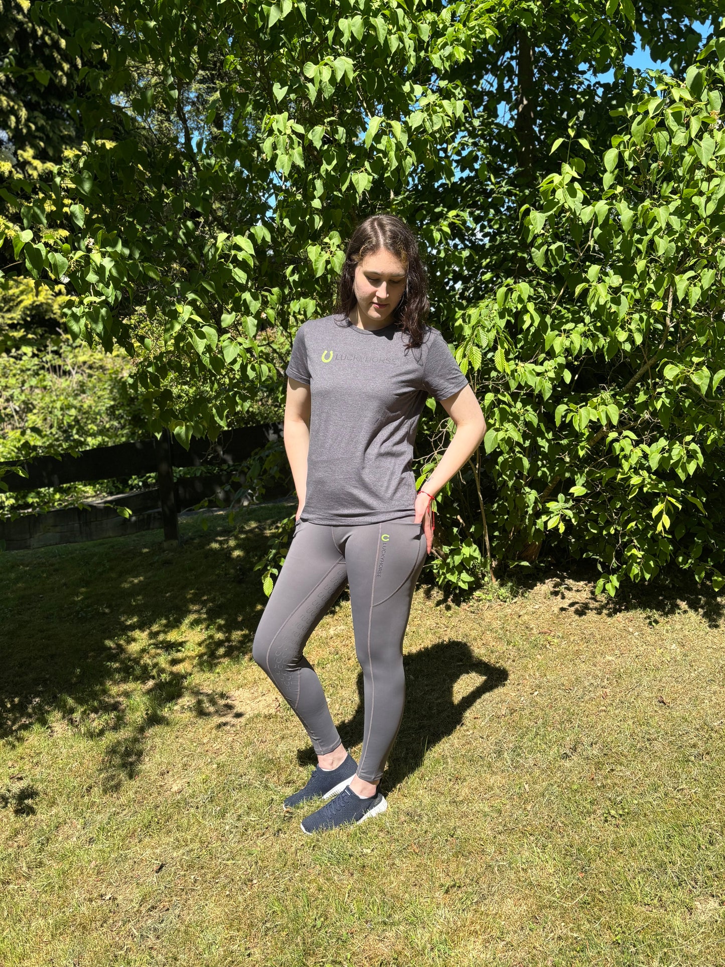Lucky Grey Reitleggings